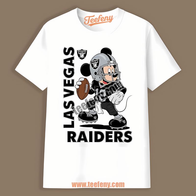 Mickey Quarterback Football Las Vegas Raiders Color Shirt