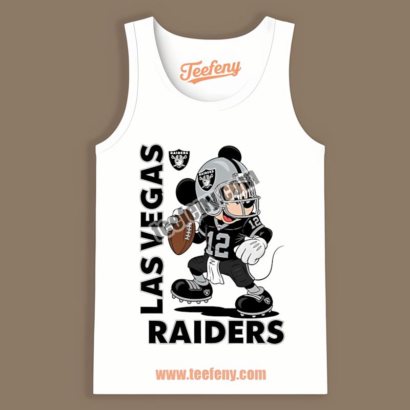 Mickey Quarterback Football Las Vegas Raiders Color Tanktop Mickey Quarterback Football Las Vegas Raiders Color Tanktop