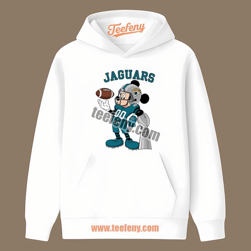 Mickey Super Bowl Football Jacksonville Jaguars Adults Hoodie Mickey Super Bowl Football Jacksonville Jaguars Adults Hoodie