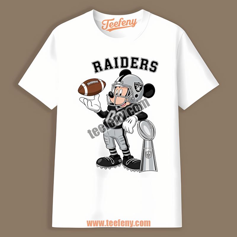 Mickey Super Bowl Football Las Vegas Raiders Vintage Shirt