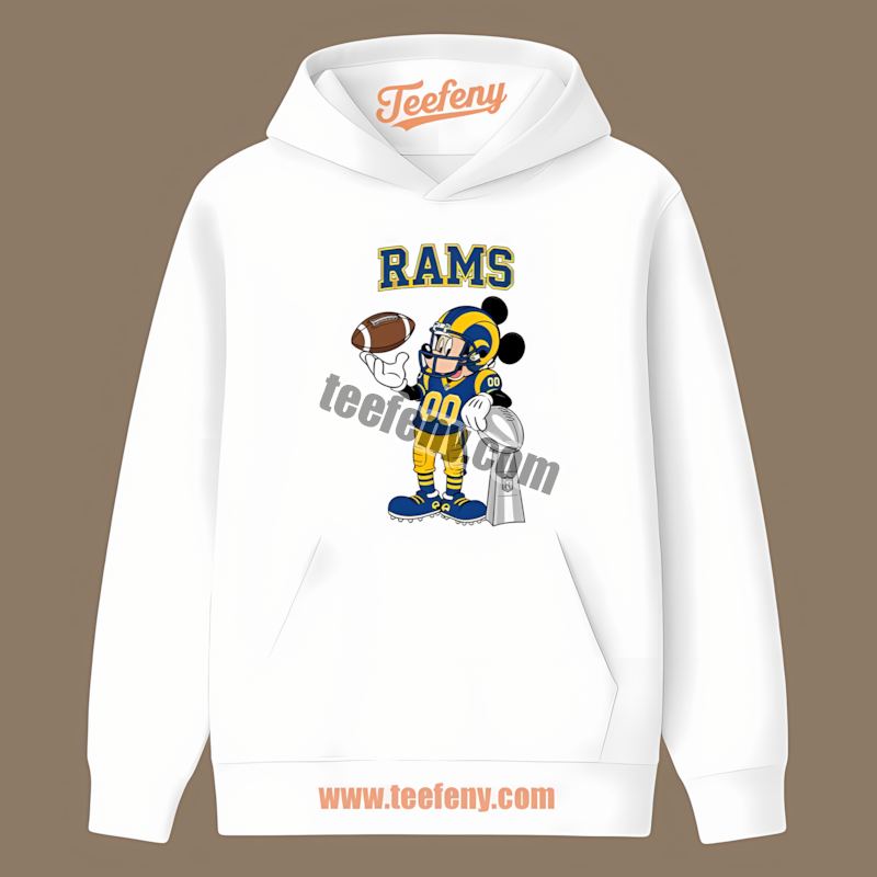 Minions Adults Los Angeles Rams Fan Hoodie Minions Adults Los Angeles Rams Fan Hoodie