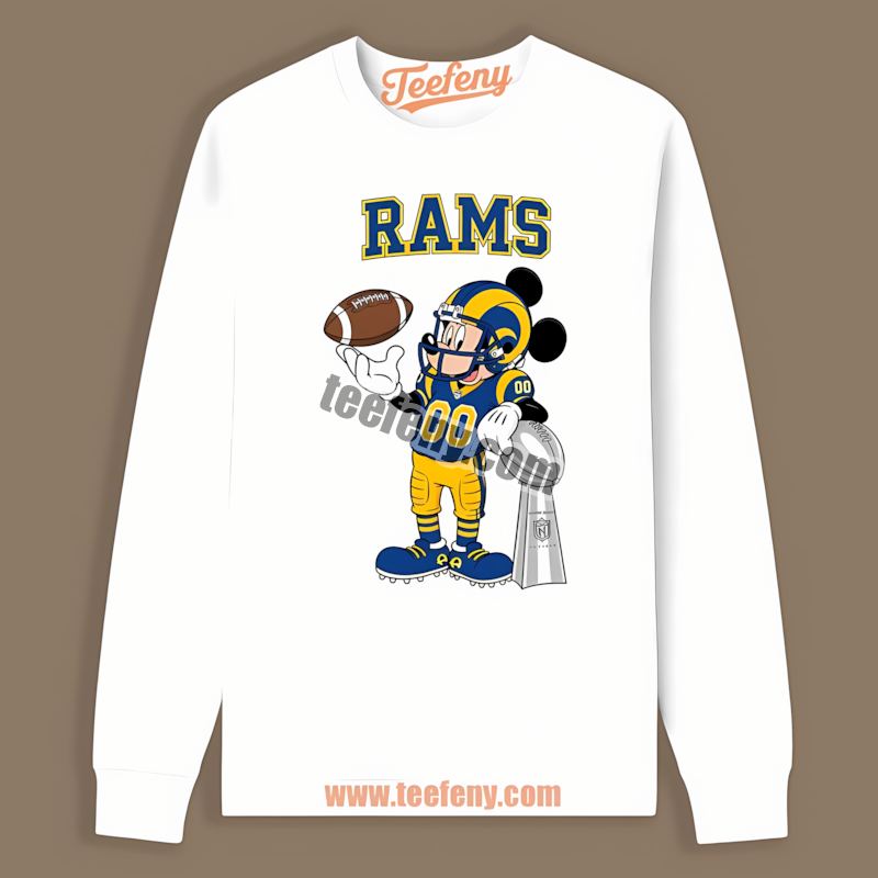 Minions Adults Los Angeles Rams Fan Long Sleeve Minions Adults Los Angeles Rams Fan Long Sleeve