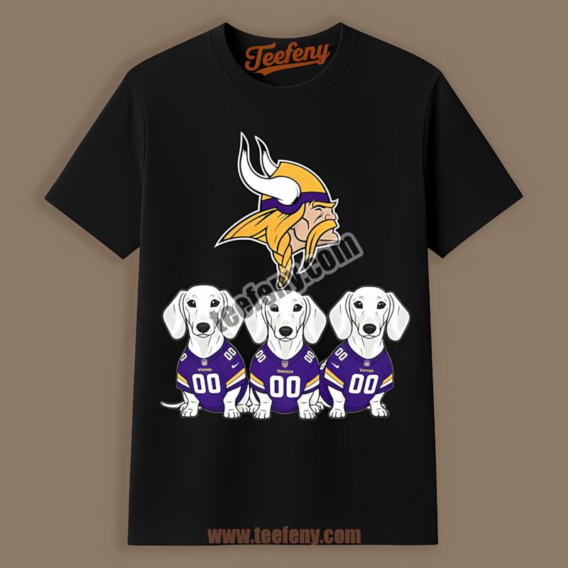 Minnesota Vikings Dachshund Dog Lover Vintage Shirt