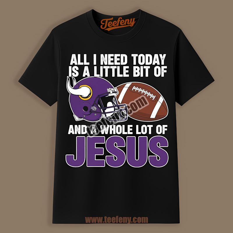 Minnesota Vikings Football And Faith Jesus Fan Graphic Shirt