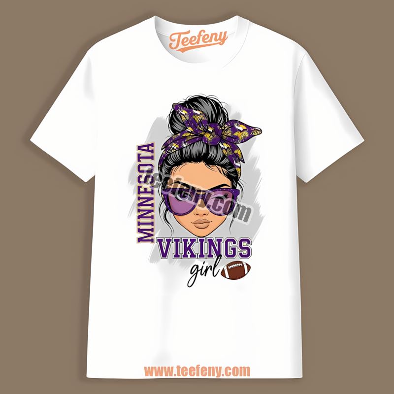 Minnesota Vikings Girl Fan Spirit Color Shirt