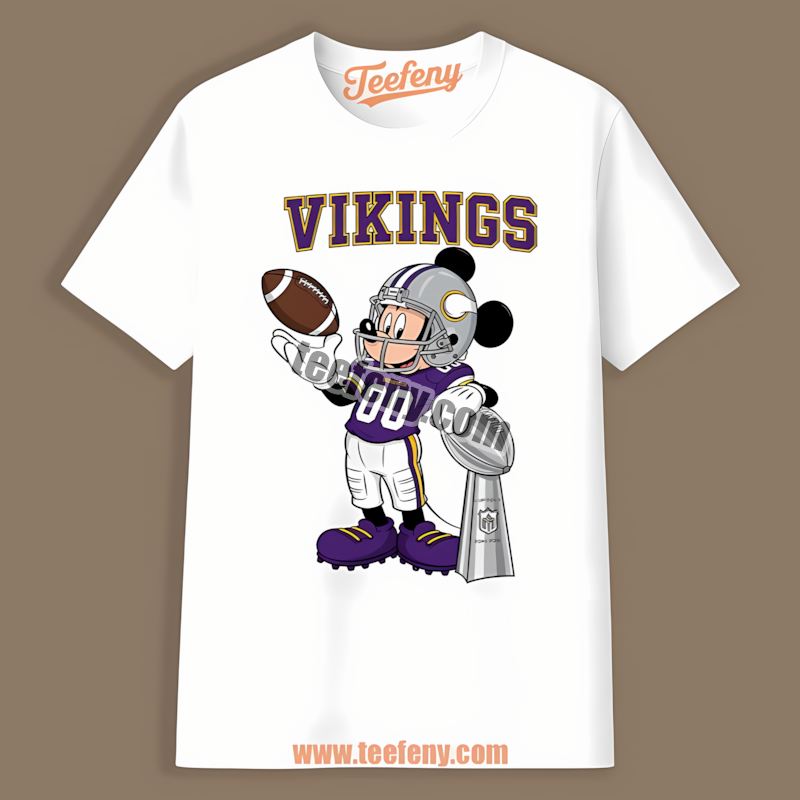 Minnesota Vikings Mickey Super Bowl Football Fans Adults Shirt