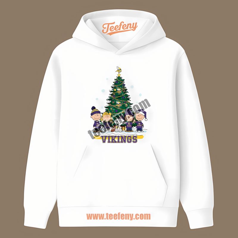 Minnesota Vikings Peanuts Christmas Holiday Adults Hoodie Minnesota Vikings Peanuts Christmas Holiday Adults Hoodie