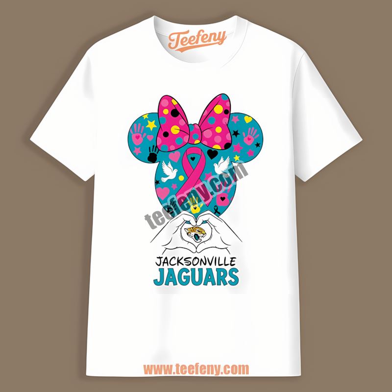 Minnie Mouse Breast Cancer Awareness Jacksonville Jaguars Regular Shirt
