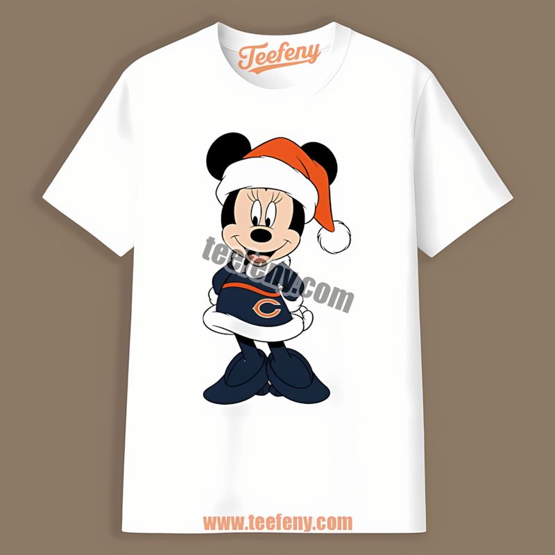 Minnie Mouse Chicago Bears Christmas Graphic Shirt