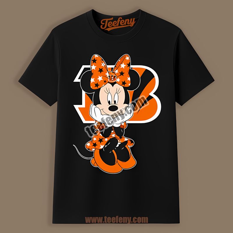 Minnie Mouse Cincinnati Bengals Star Vintage Shirt