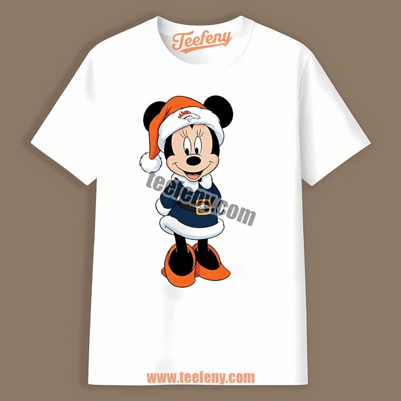 Minnie Mouse Denver Broncos Christmas Unisex Shirt