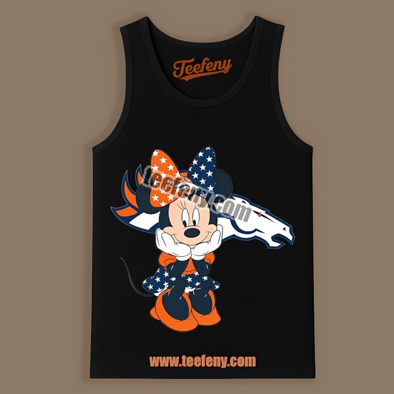 Minnie Mouse Denver Broncos Star Cotton Tanktop Minnie Mouse Denver Broncos Star Cotton Tanktop