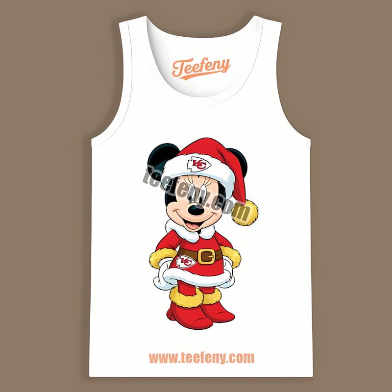 Minnie Mouse Kansas City Chiefs Christmas Regular Tanktop Minnie Mouse Kansas City Chiefs Christmas Regular Tanktop