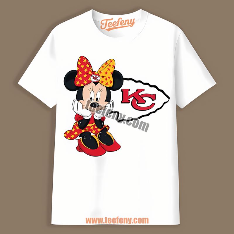 Minnie Mouse Kansas City Chiefs Star Regular Shirt