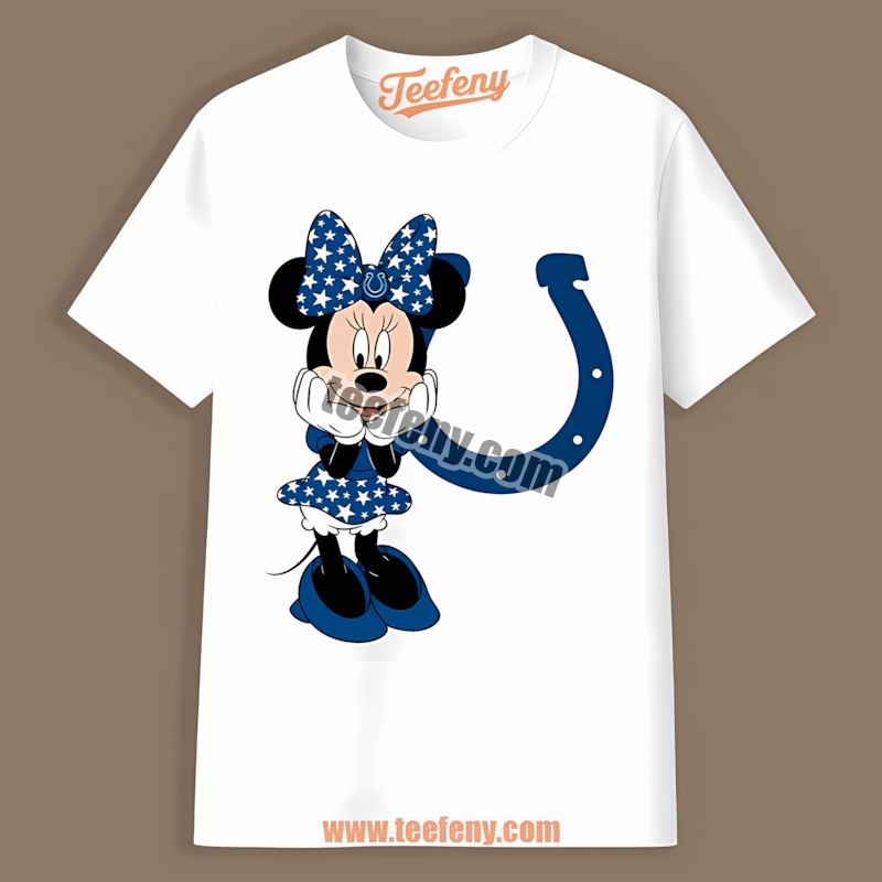 Minnie Mouse Star Indianapolis Colts Cotton Shirt