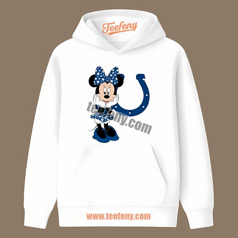 Minnie Mouse Star Indianapolis Colts Cotton Hoodie Minnie Mouse Star Indianapolis Colts Cotton Hoodie