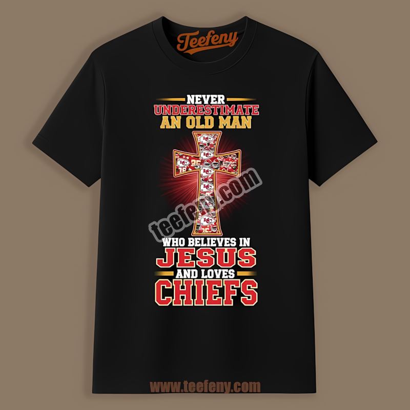 Never Underestimate An Old Man Kansas City Chiefs Retro Shirt