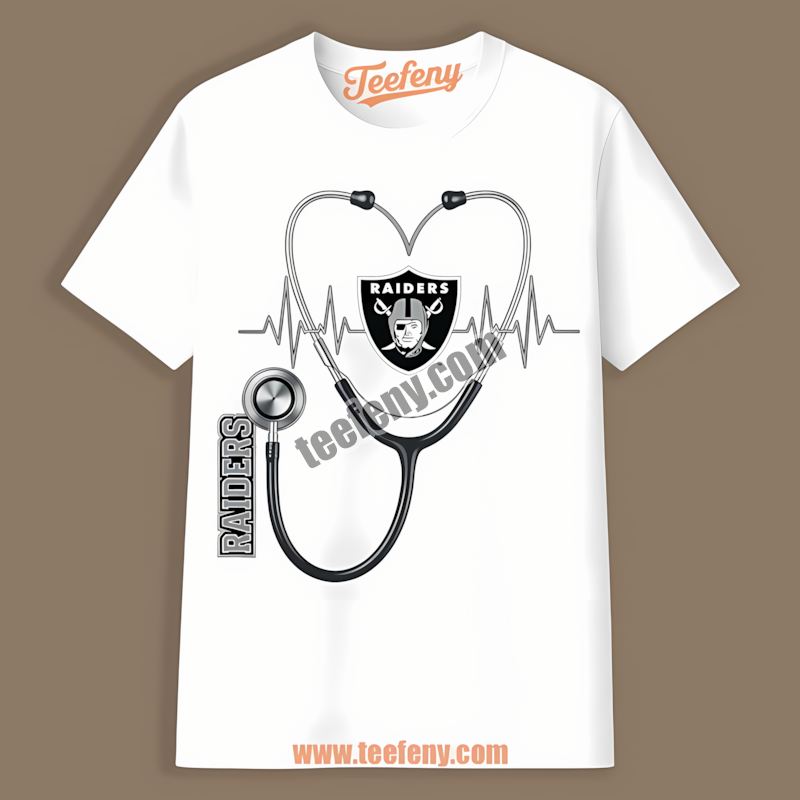 Nurse Heartbeat Las Vegas Raiders Vintage Shirt