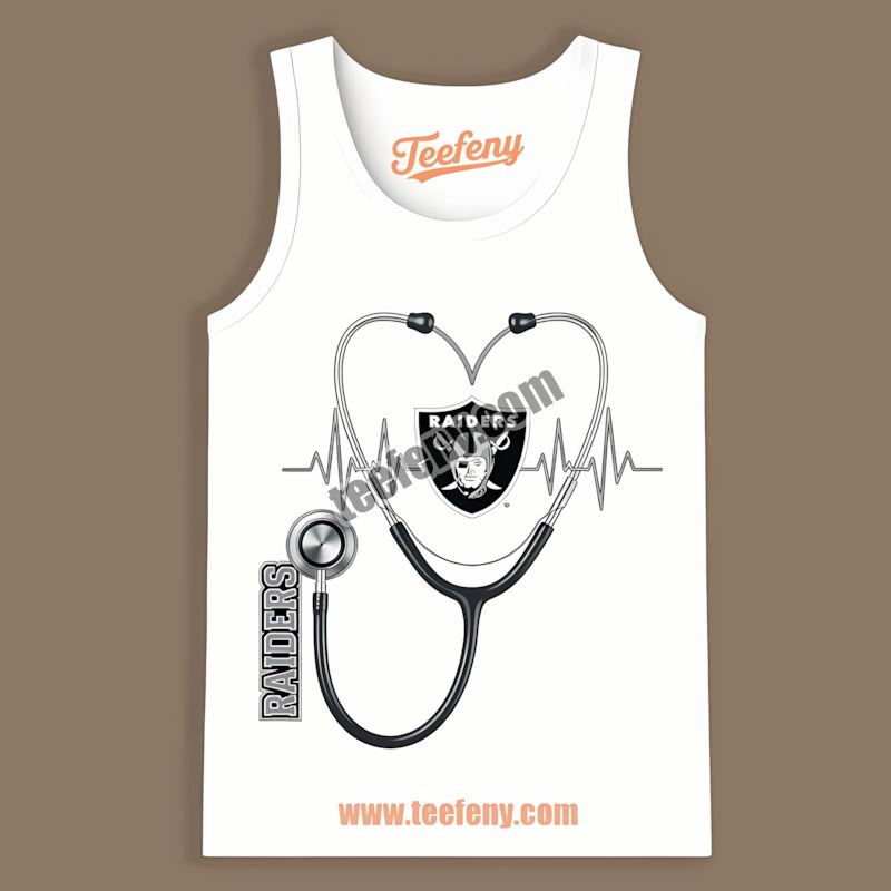 Nurse Heartbeat Las Vegas Raiders Vintage Tanktop Nurse Heartbeat Las Vegas Raiders Vintage Tanktop