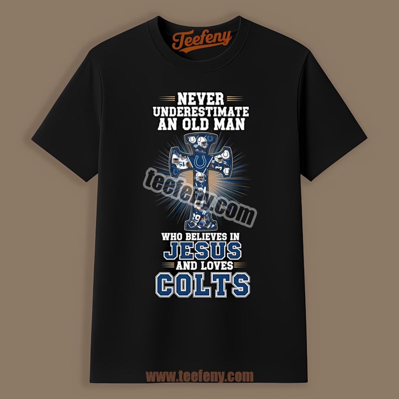 Old Man Jesus Indianapolis Colts Graphic Shirt