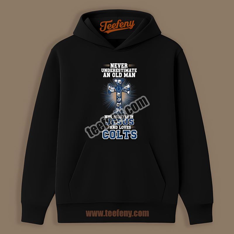 Old Man Jesus Indianapolis Colts Graphic Hoodie Old Man Jesus Indianapolis Colts Graphic Hoodie