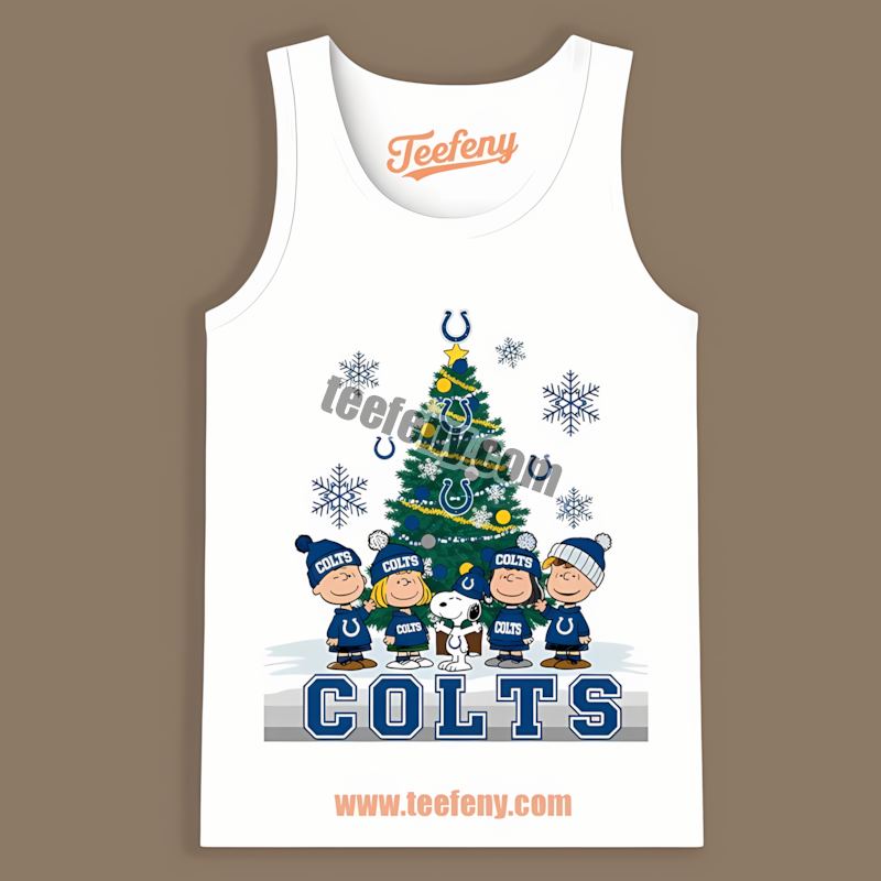 Peanuts Christmas Indianapolis Colts Trendy Tanktop Peanuts Christmas Indianapolis Colts Trendy Tanktop