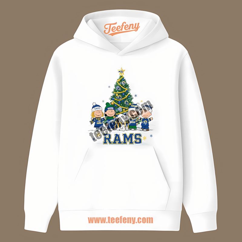Peanuts Christmas Los Angeles Rams Color Hoodie Peanuts Christmas Los Angeles Rams Color Hoodie