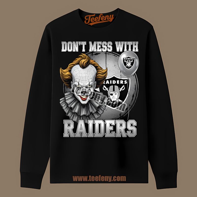 Pennywise Halloween Las Vegas Raiders Regular Long Sleeve Pennywise Halloween Las Vegas Raiders Regular Long Sleeve