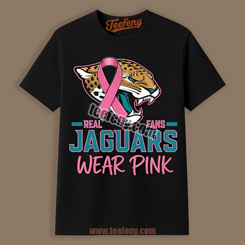 Real Fans Wear Pink Jacksonville Jaguars Vintage Shirt