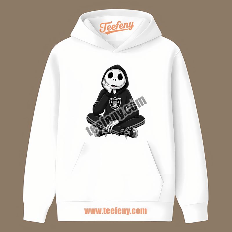 Relaxed Hoodie Jack Skellington Las Vegas Raiders Unisex Hoodie Relaxed Hoodie Jack Skellington Las Vegas Raiders Unisex Hoodie