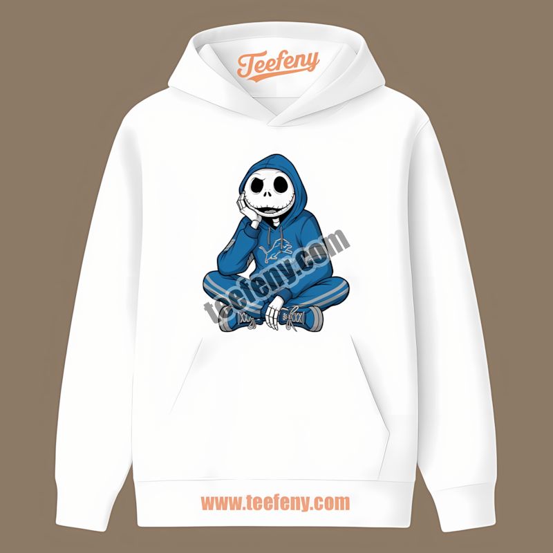 Relaxed Jack Skellington Detroit Lions Hoodie Unisex Hoodie Relaxed Jack Skellington Detroit Lions Hoodie Unisex Hoodie
