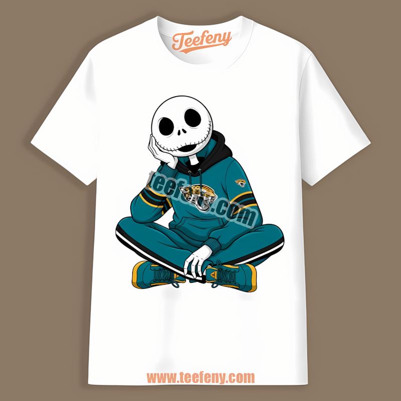 Relaxed Jack Skellington Hoodie Jacksonville Jaguars Cotton Shirt