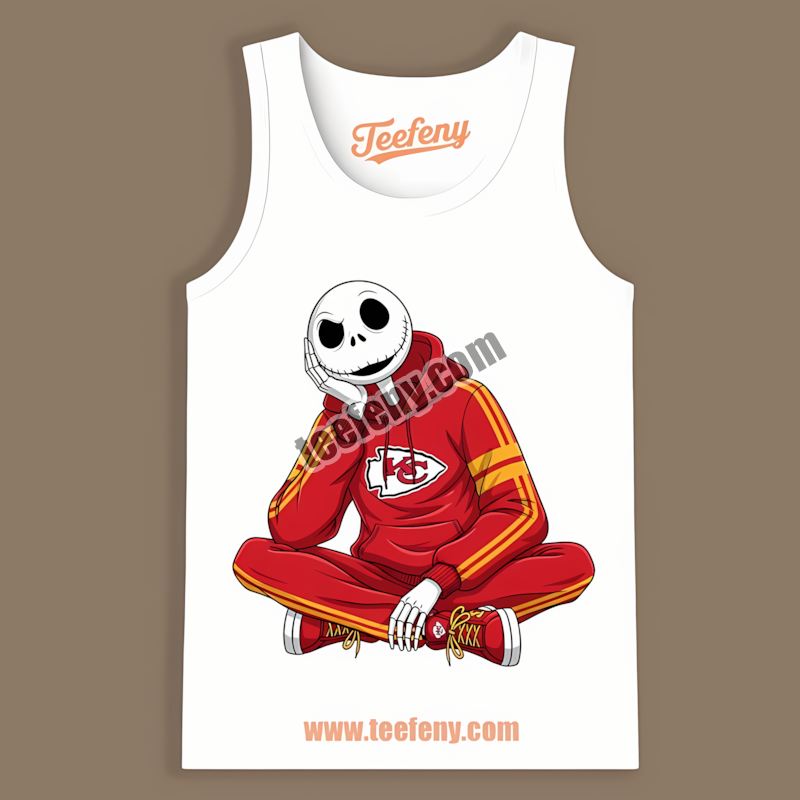 Relaxed Jack Skellington Kansas City Chiefs Hoodie Retro Tanktop Relaxed Jack Skellington Kansas City Chiefs Hoodie Retro Tanktop