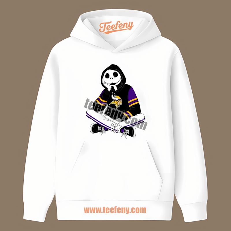 Relaxed Jack Skellington Minnesota Vikings Hoodie Color Hoodie Relaxed Jack Skellington Minnesota Vikings Hoodie Color Hoodie