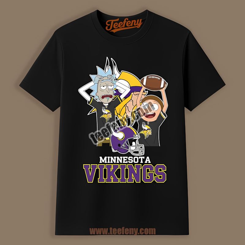 Rick And Morty Minnesota Vikings Humor Regular Shirt