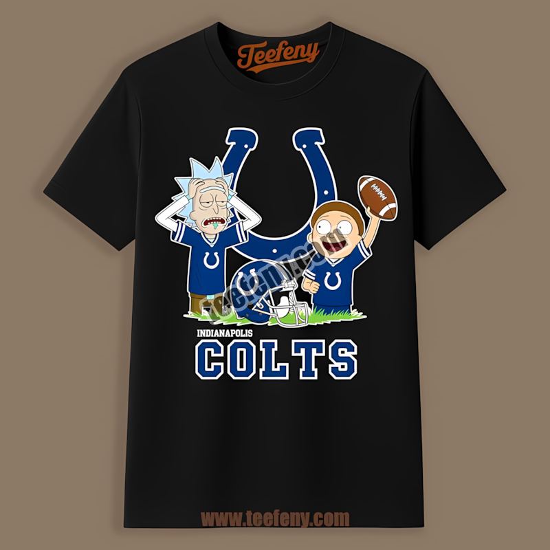 Rick And Morty Vs Indianapolis Colts Graphic Shirt
