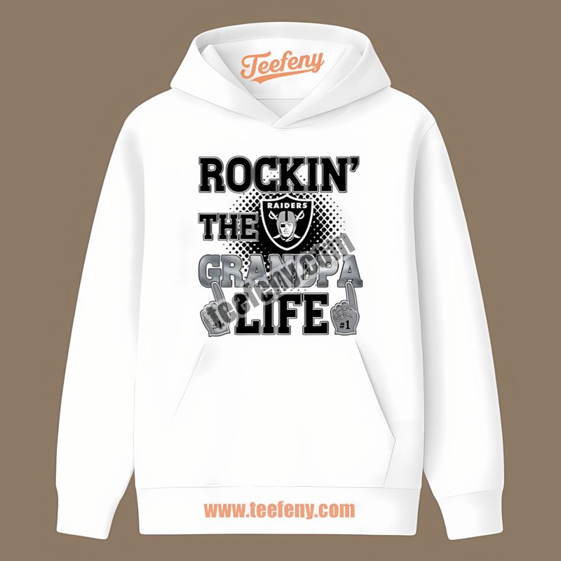 Rockin The Grandpa Life Las Vegas Raiders Retro Hoodie Rockin The Grandpa Life Las Vegas Raiders Retro Hoodie