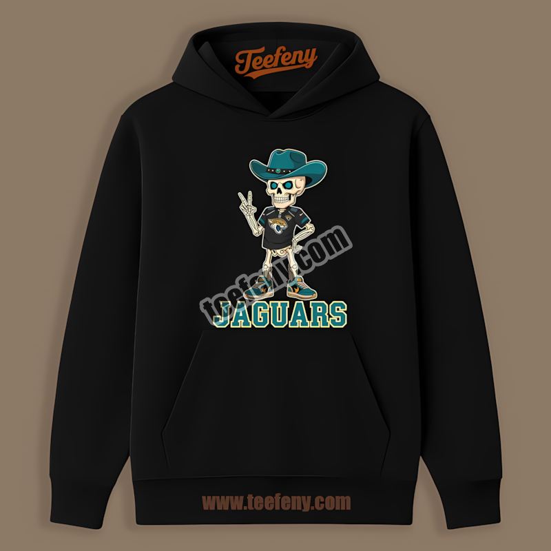 Skeleton Cowboy Jacksonville Jaguars Unisex Hoodie Skeleton Cowboy Jacksonville Jaguars Unisex Hoodie