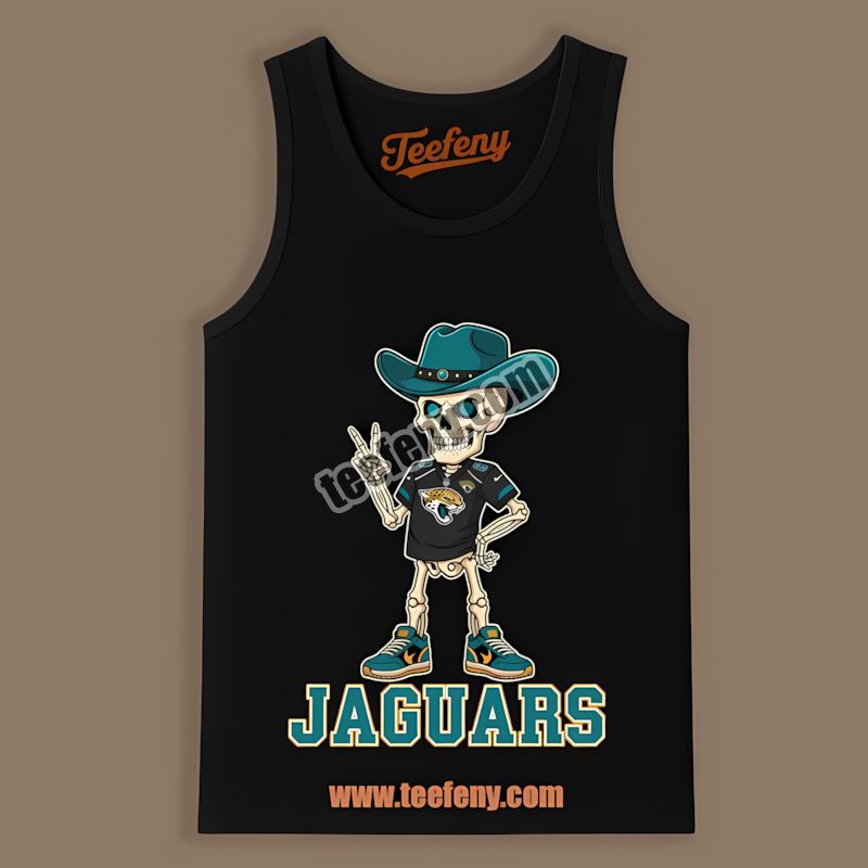 Skeleton Cowboy Jacksonville Jaguars Unisex Tanktop Skeleton Cowboy Jacksonville Jaguars Unisex Tanktop