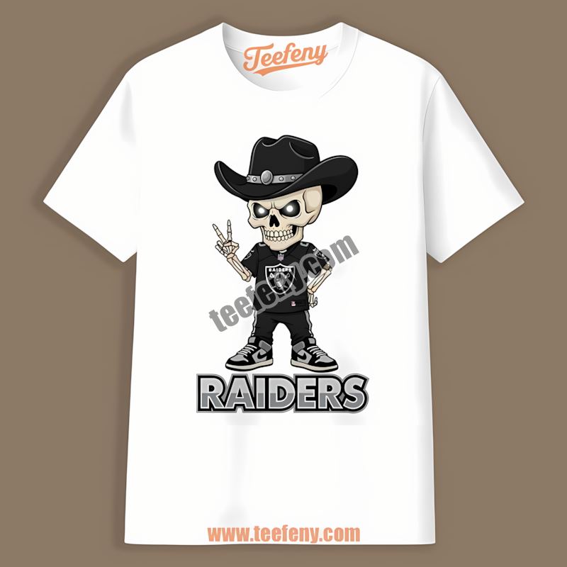 Skeleton Cowboy Las Vegas Raiders Adults Shirt
