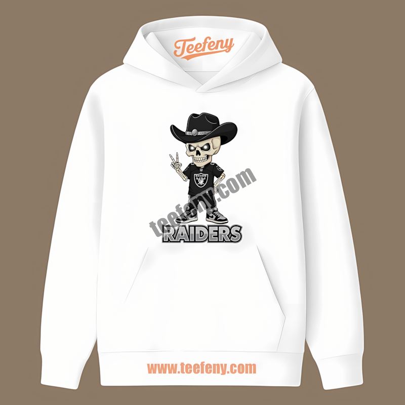 Skeleton Cowboy Las Vegas Raiders Adults Hoodie Skeleton Cowboy Las Vegas Raiders Adults Hoodie