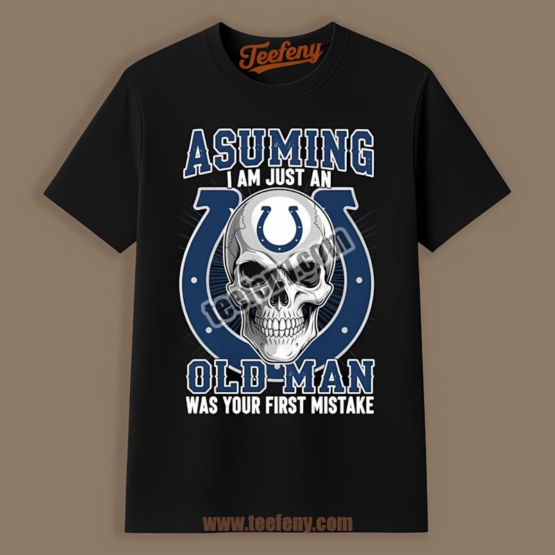 Skull Assuming Old Man Indianapolis Colts Shirt