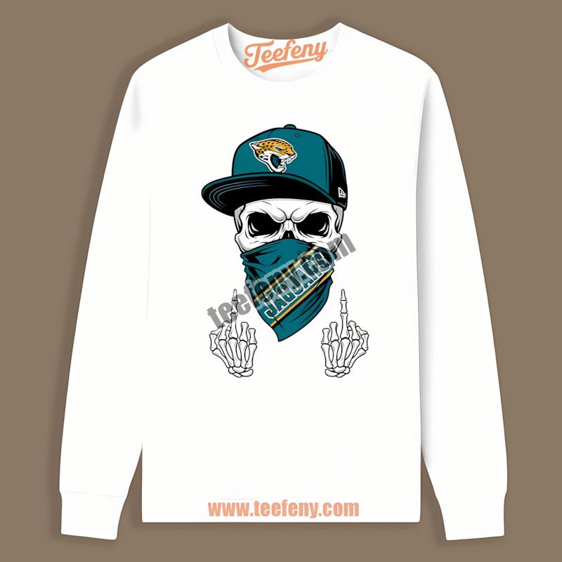 Skull Bandana Jacksonville Jaguars Vintage Long Sleeve Skull Bandana Jacksonville Jaguars Vintage Long Sleeve
