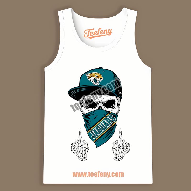 Skull Bandana Jacksonville Jaguars Vintage Tanktop Skull Bandana Jacksonville Jaguars Vintage Tanktop