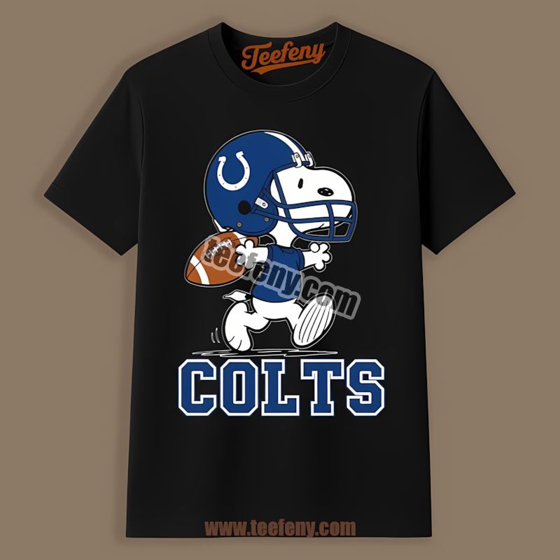 Snoopy Football Running Indianapolis Colts Shirt