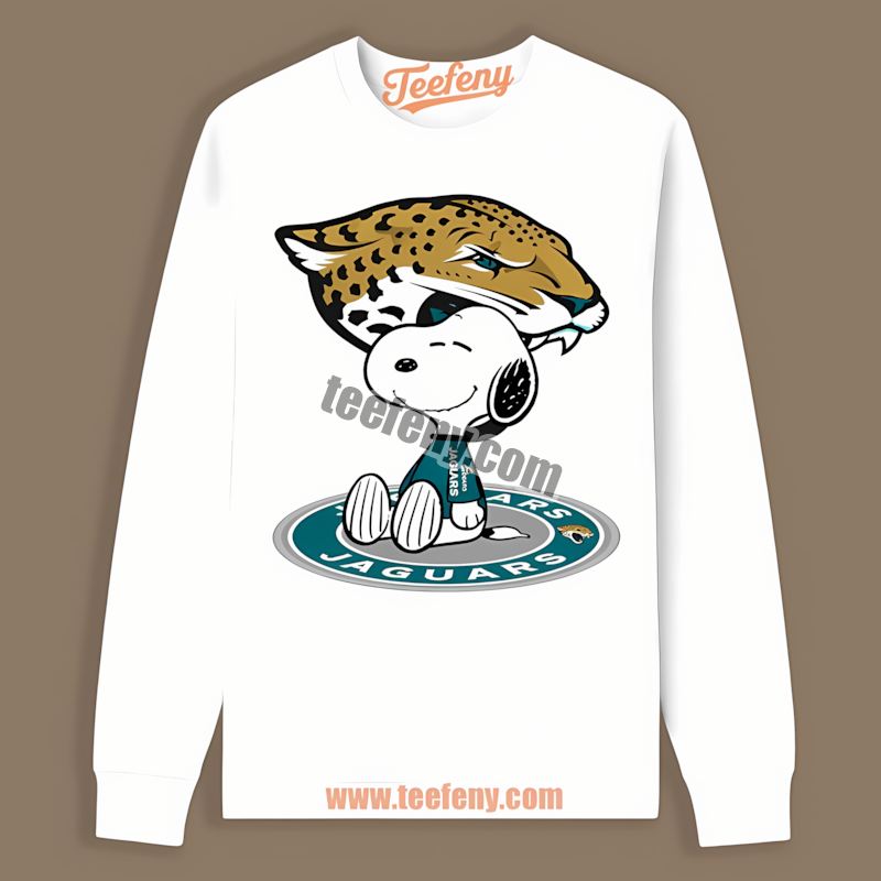 Snoopy Tattoo Logo On Arm Jacksonville Jaguars Graphic Long Sleeve Snoopy Tattoo Logo On Arm Jacksonville Jaguars Graphic Long Sleeve