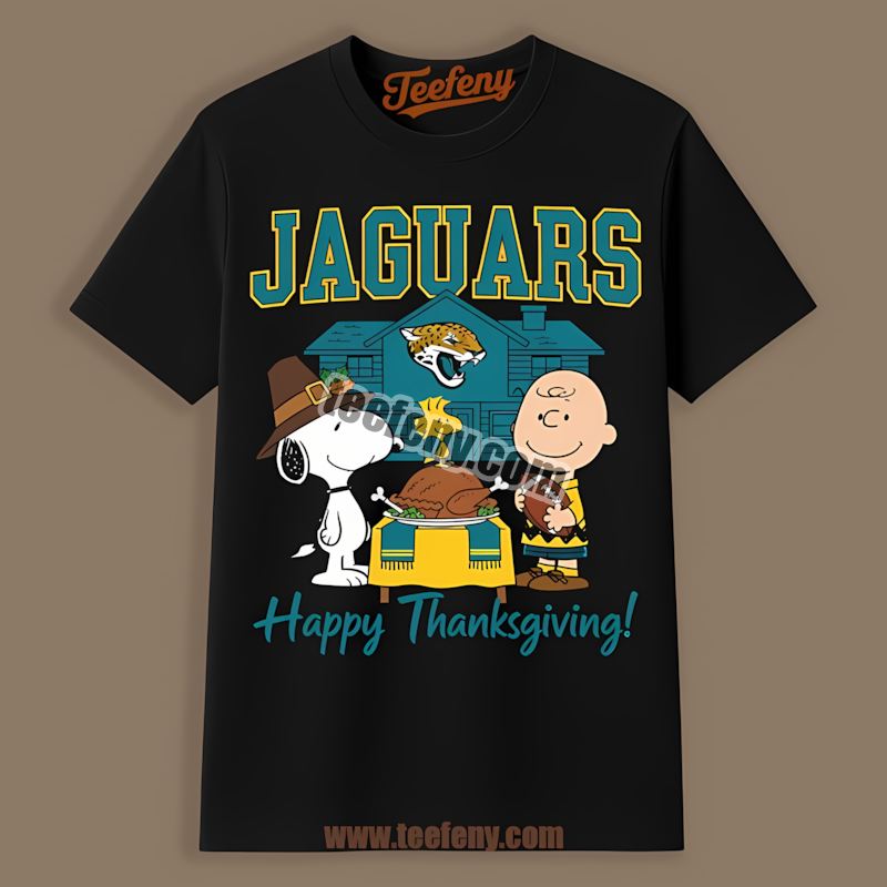 Snoopy Thanksgiving Jacksonville Jaguars Trendy Shirt