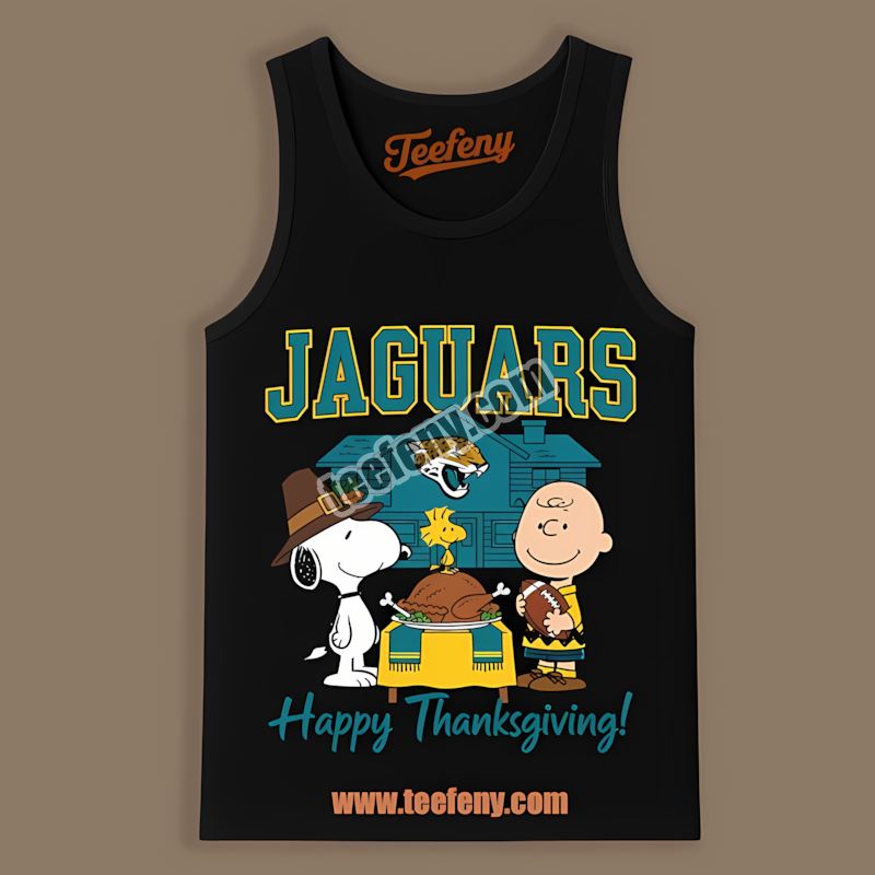 Snoopy Thanksgiving Jacksonville Jaguars Trendy Tanktop Snoopy Thanksgiving Jacksonville Jaguars Trendy Tanktop