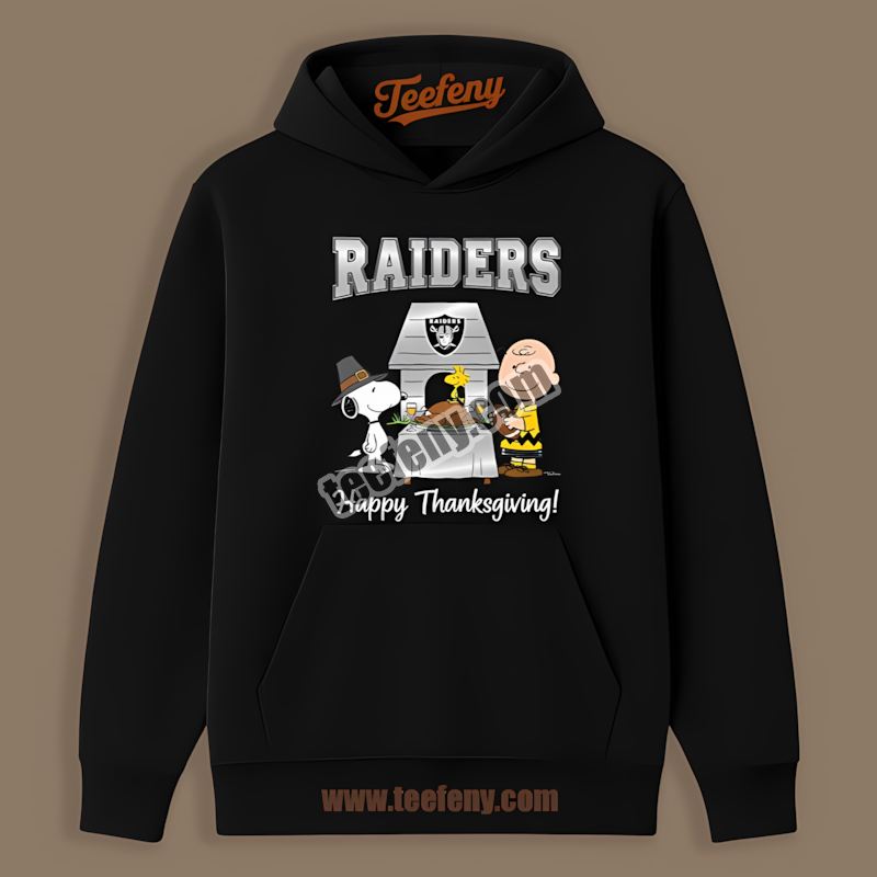 Snoopy Thanksgiving Las Vegas Raiders Retro Hoodie Snoopy Thanksgiving Las Vegas Raiders Retro Hoodie