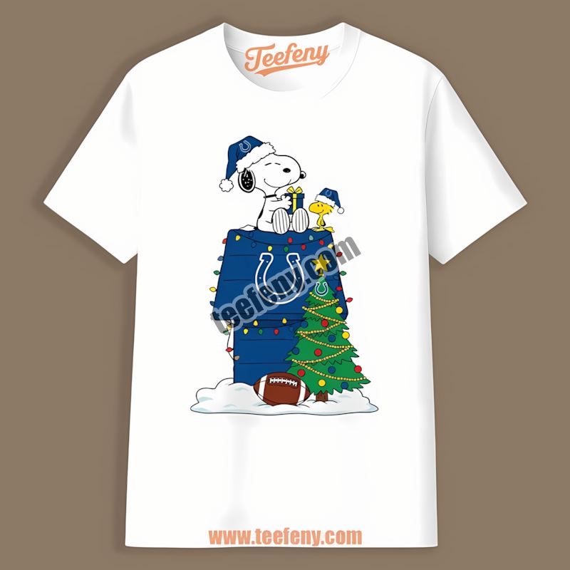 Snoopy Woodstock Christmas Indianapolis Colts Shirt
